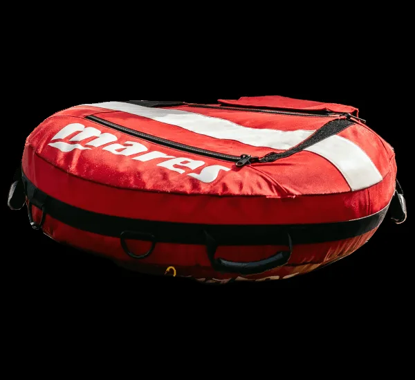 Sac étanche Mares rouge et blanc pour matériel de plongée