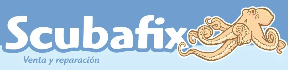 Logo avec un poulpe et le nom du centre de plongée