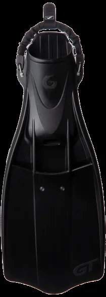 Palme de plongée longue noire, équipement sportif pour l'apnée ou la plongée