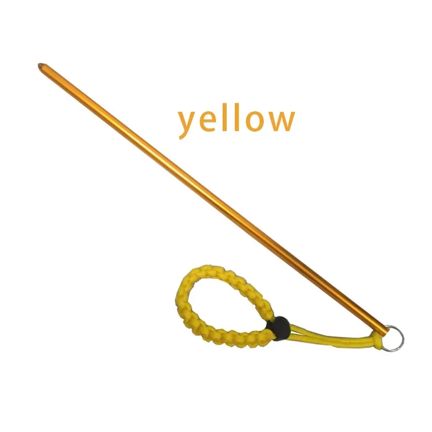 Lance de guidage de plongée jaune avec boucle et texte yellow