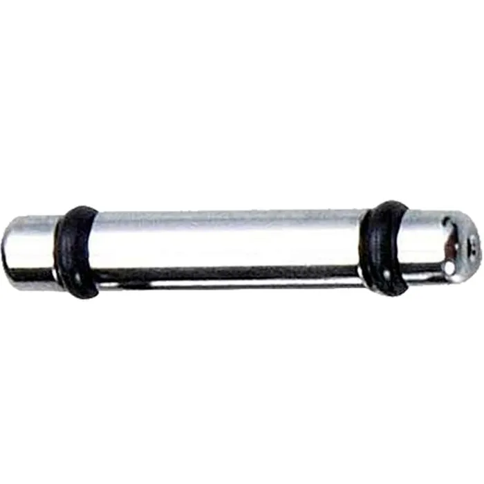 Pièce métallique cylindrique avec joints noirs de chaque côté