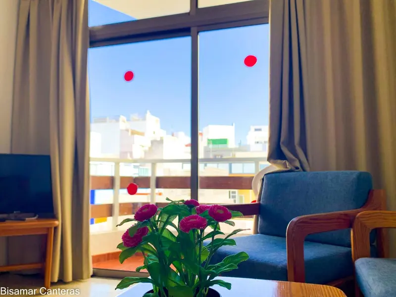 Un salon lumineux s'ouvre sur une vue dégagée.