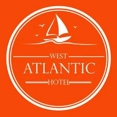 Logo d'un hôtel avec un voilier et le nom de l'établissement.