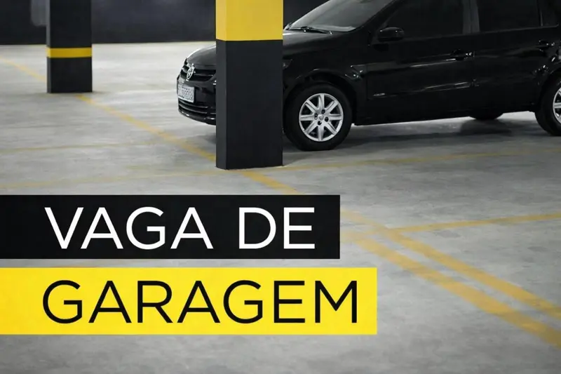 Voiture garée dans un parking souterrain avec marquage au sol jaune.