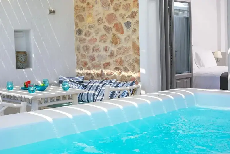 Aegean Melody Suites Santorini Premier Suite With Outdoor Private Heated Jacuzzi