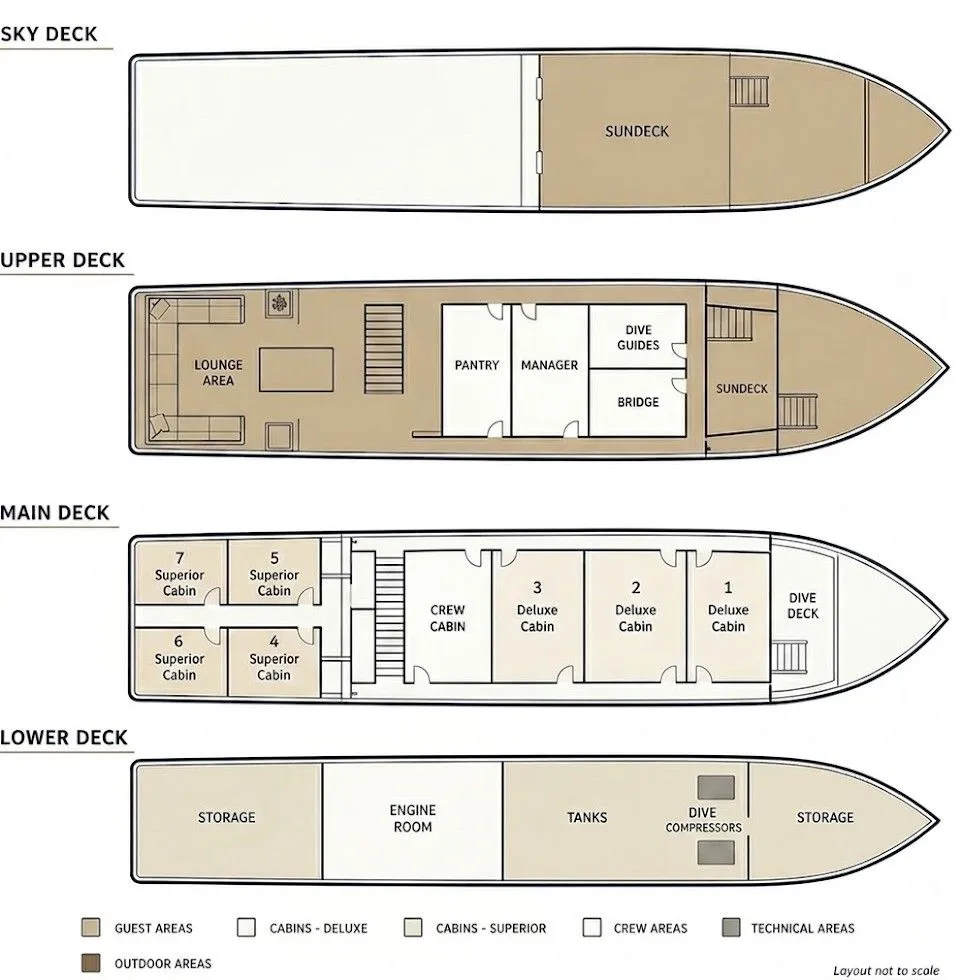 Plano del barco Mari