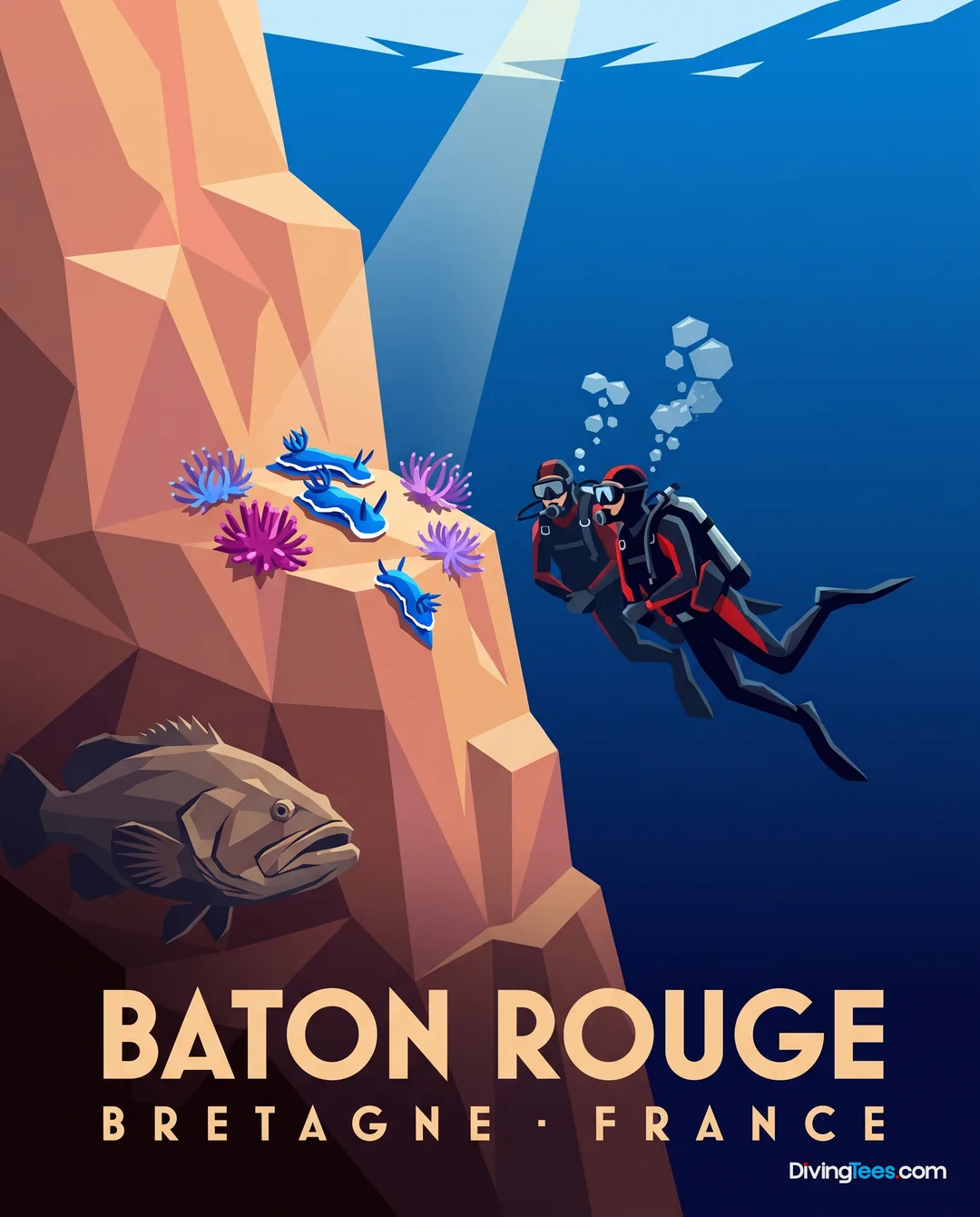 Affiche Baton Rouge Brittany, France
