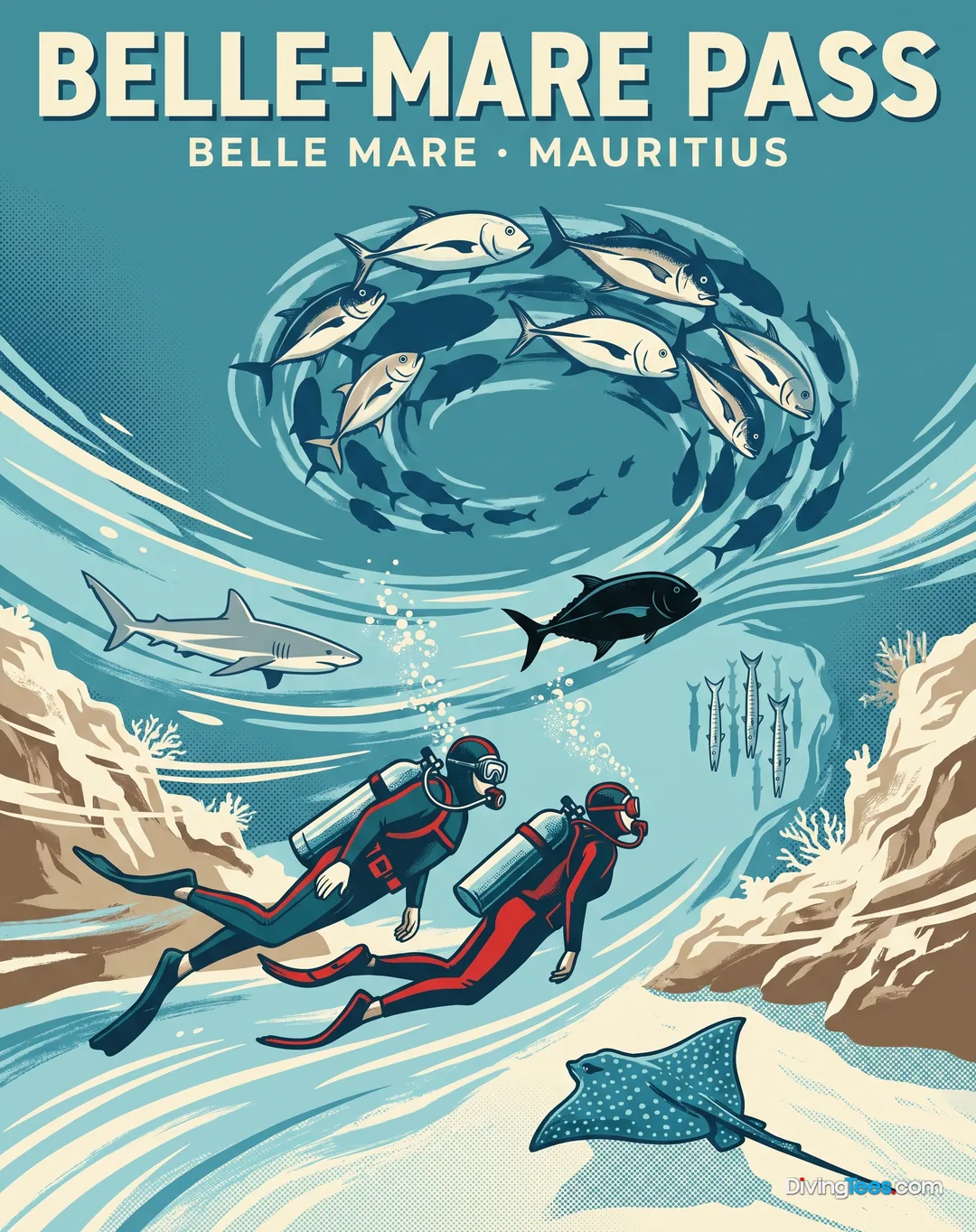 Affiche Belle-Mare Pass Belle Mare, Mauritius