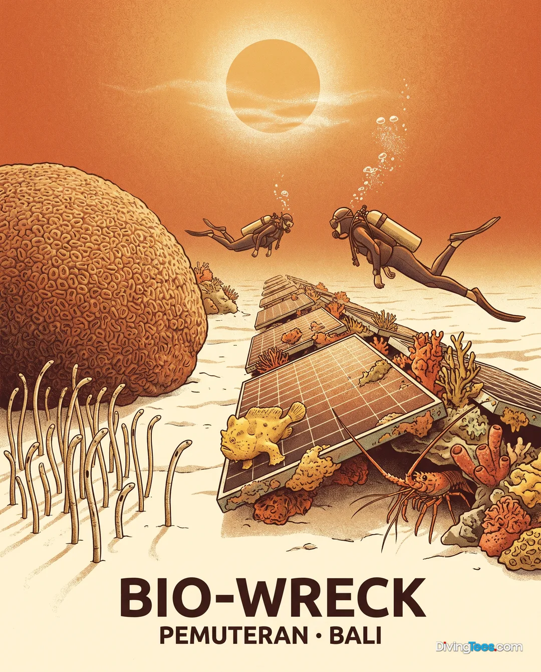 Affiche Bio-Wreck Pemuteran, Indonésia