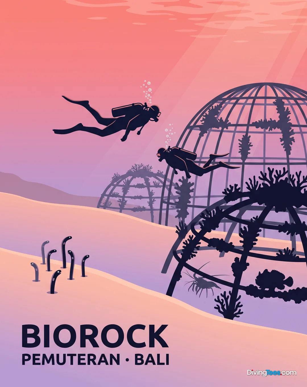 Affiche Biorock Pemuteran, Indonesien