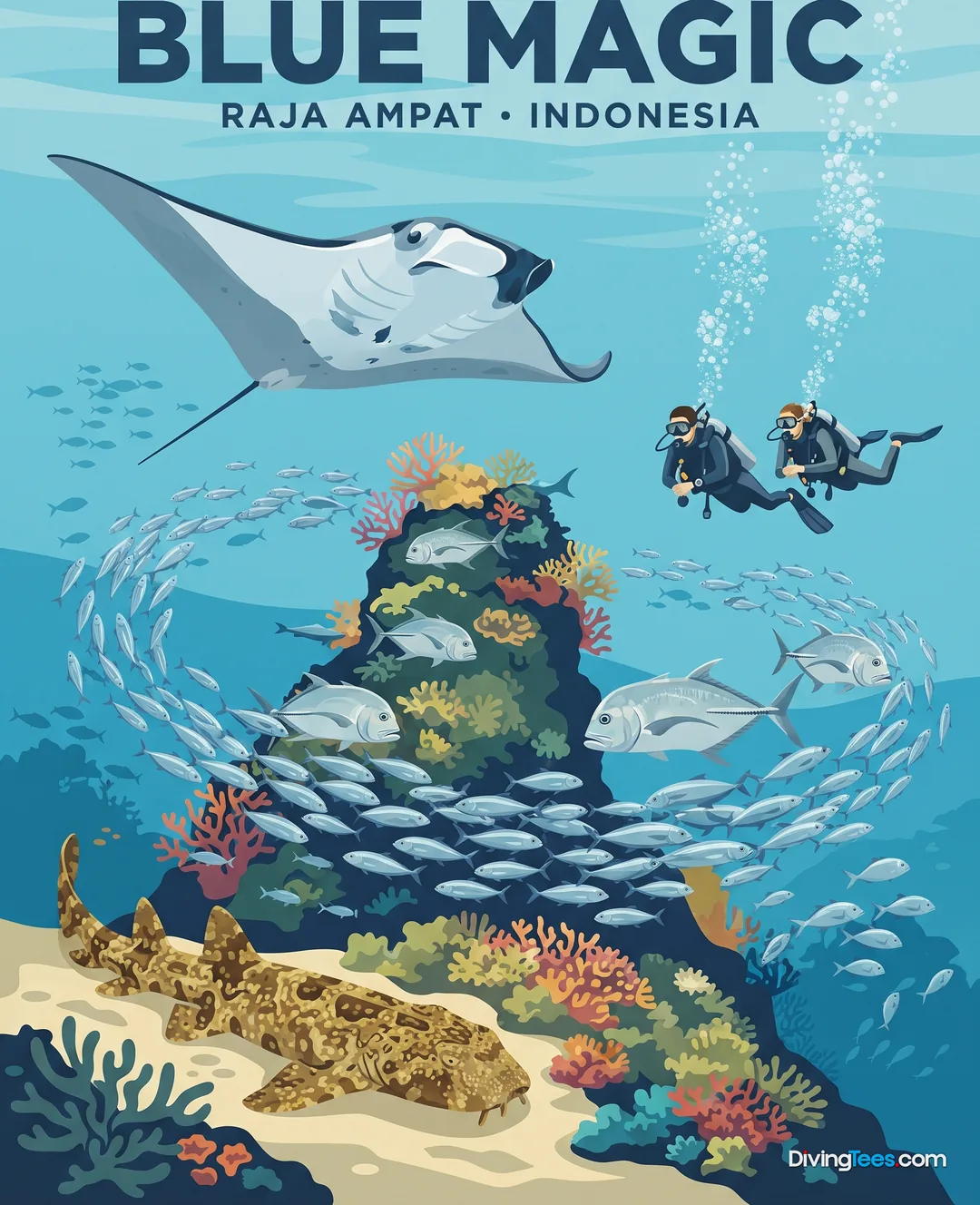 Affiche Blue Magic Raja Ampat, Indonesia