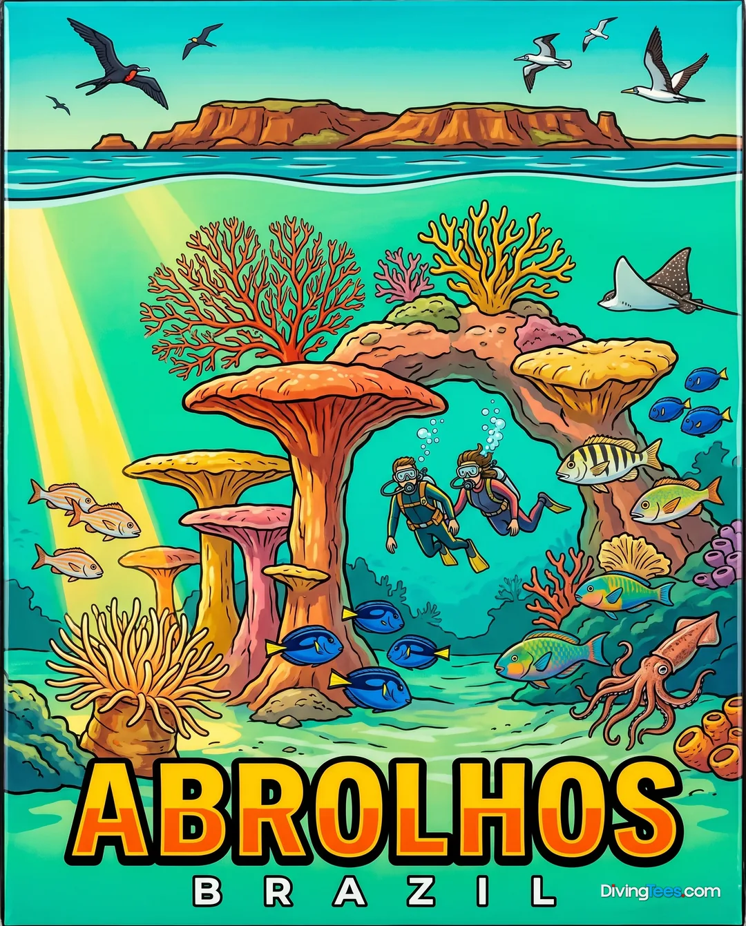 Abrolhos Brazil poster