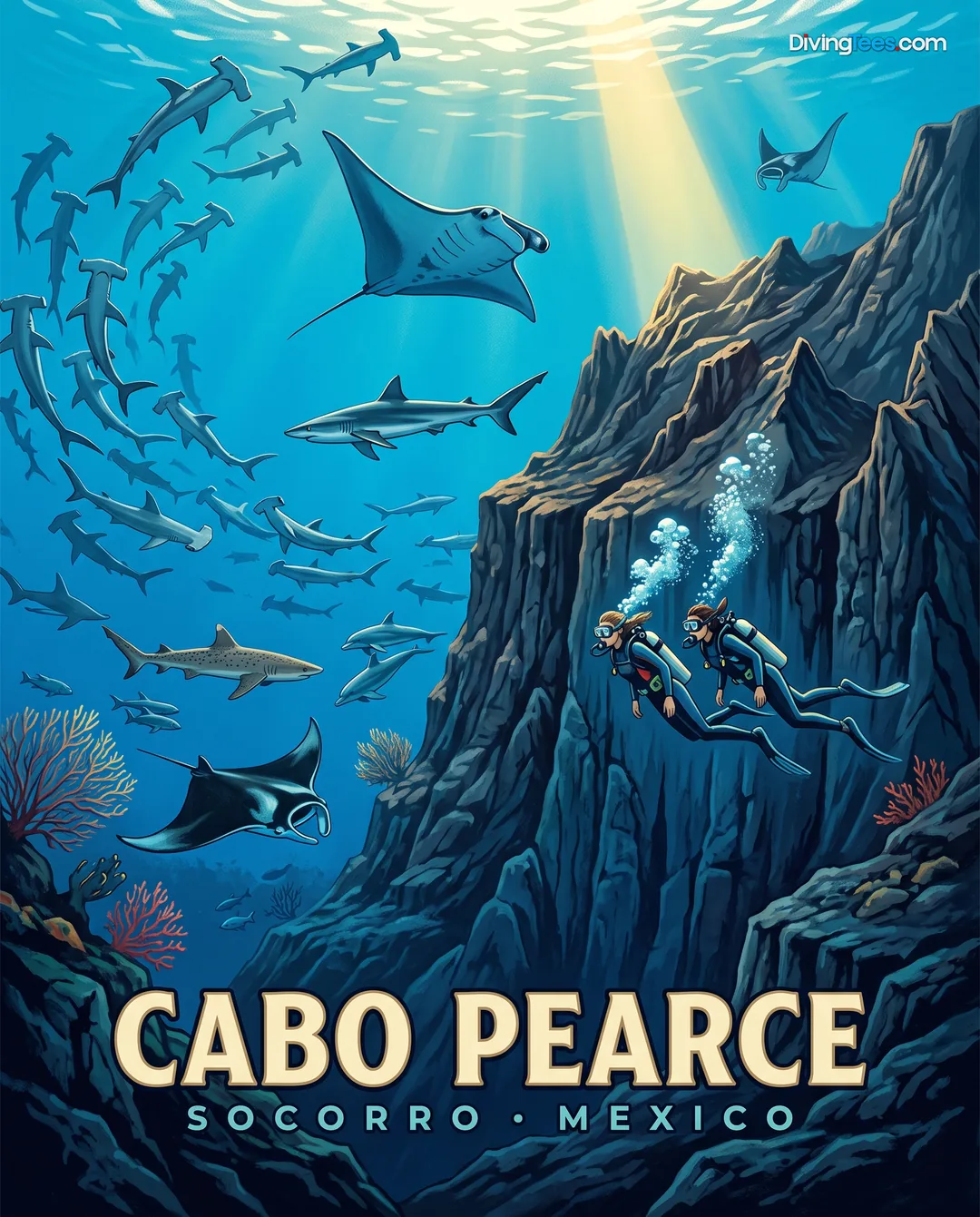 Affiche Cabo Pearce Socorro, México