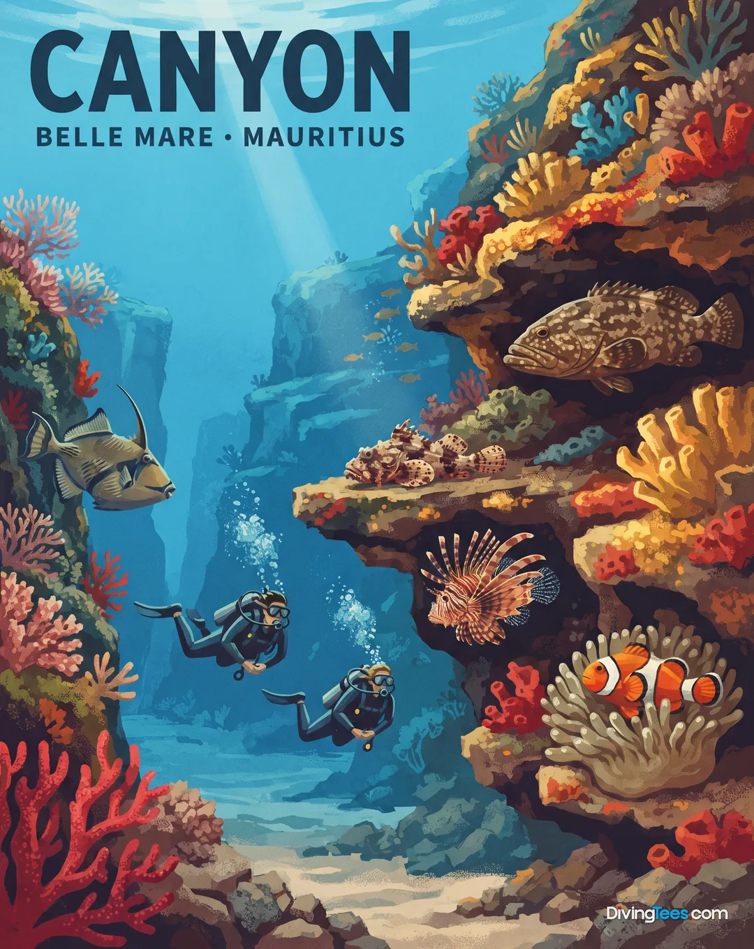 Affiche Canyon Belle Mare, Mauritius