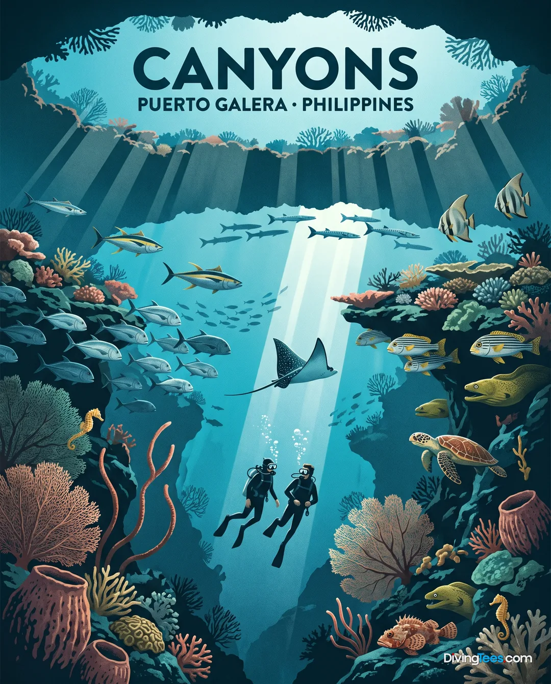 Affiche Canyons Puerto Galera, Philippinen
