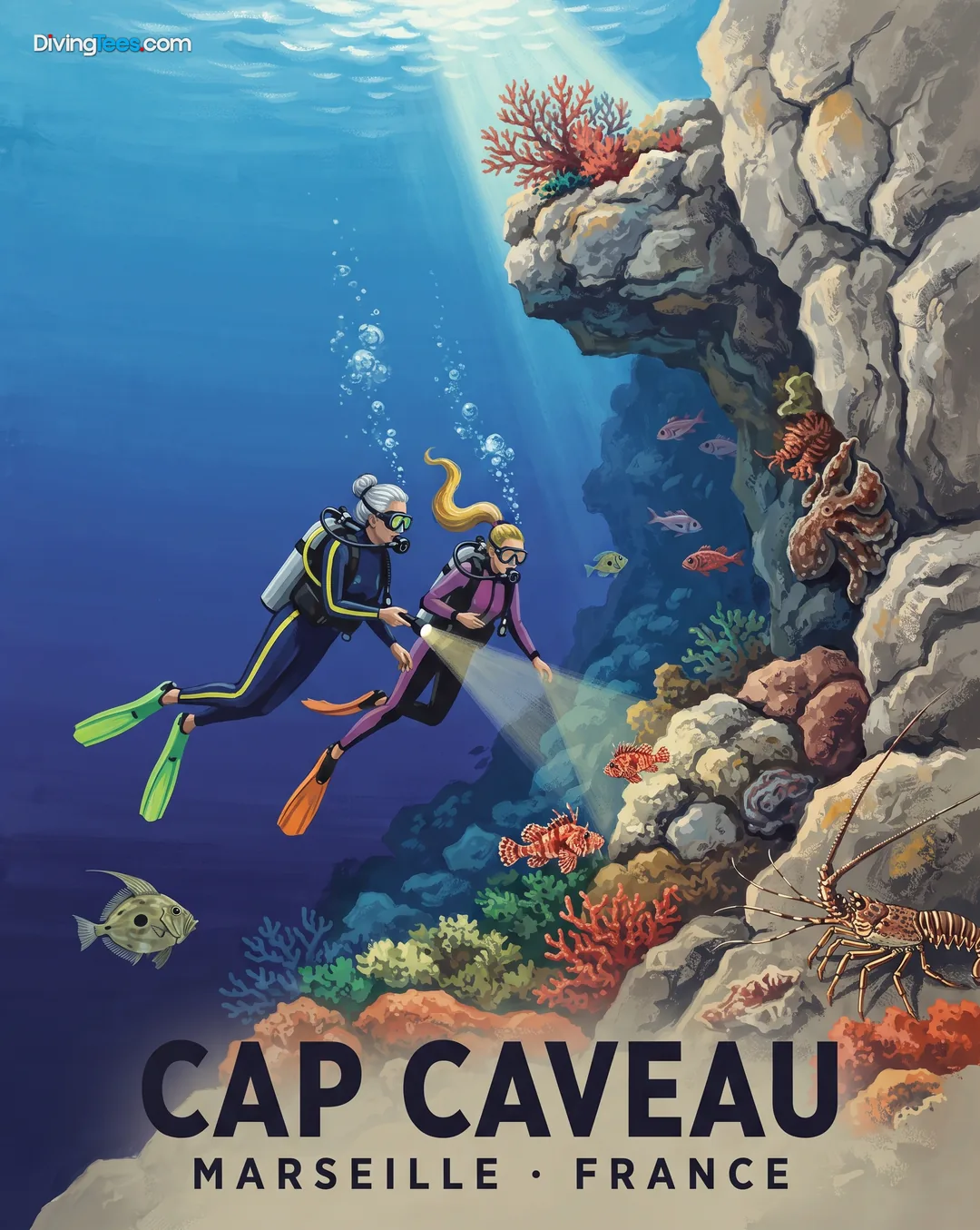 Affiche Cap Caveau Marseille, France