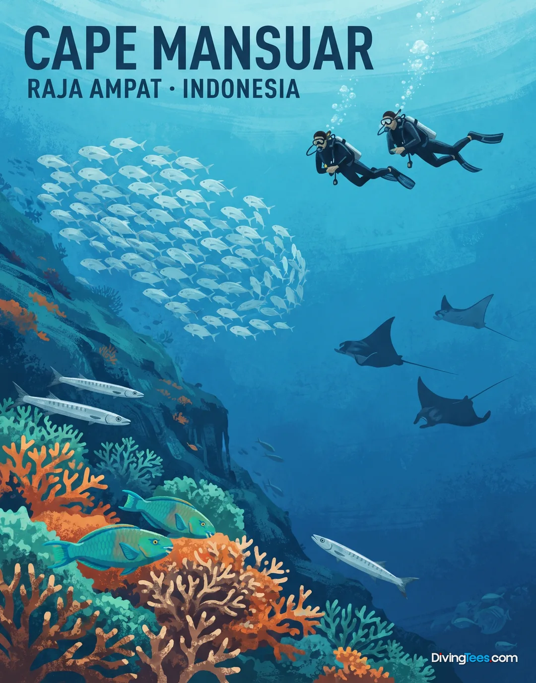 Affiche Cape Mansuar Raja Ampat, Indonesia
