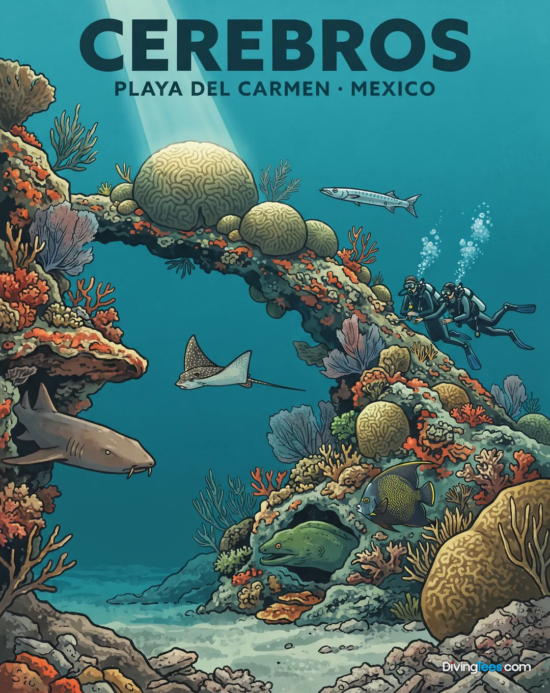 Affiche Cerebros Playa del Carmen, Mexico