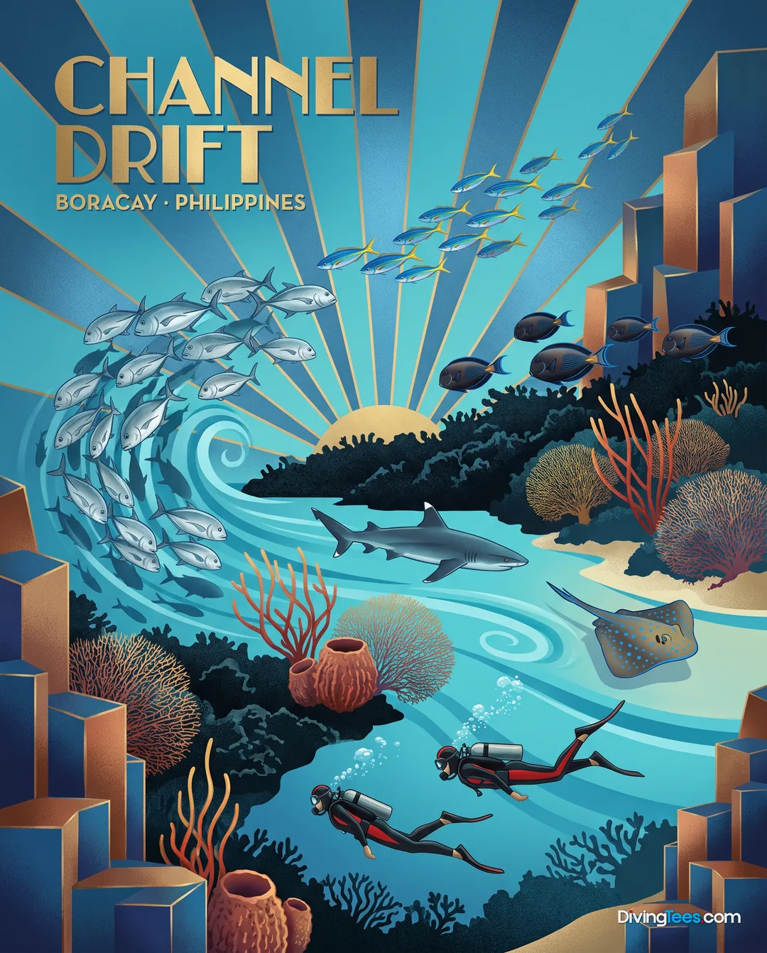 Affiche Channel Drift Boracay, Philippines