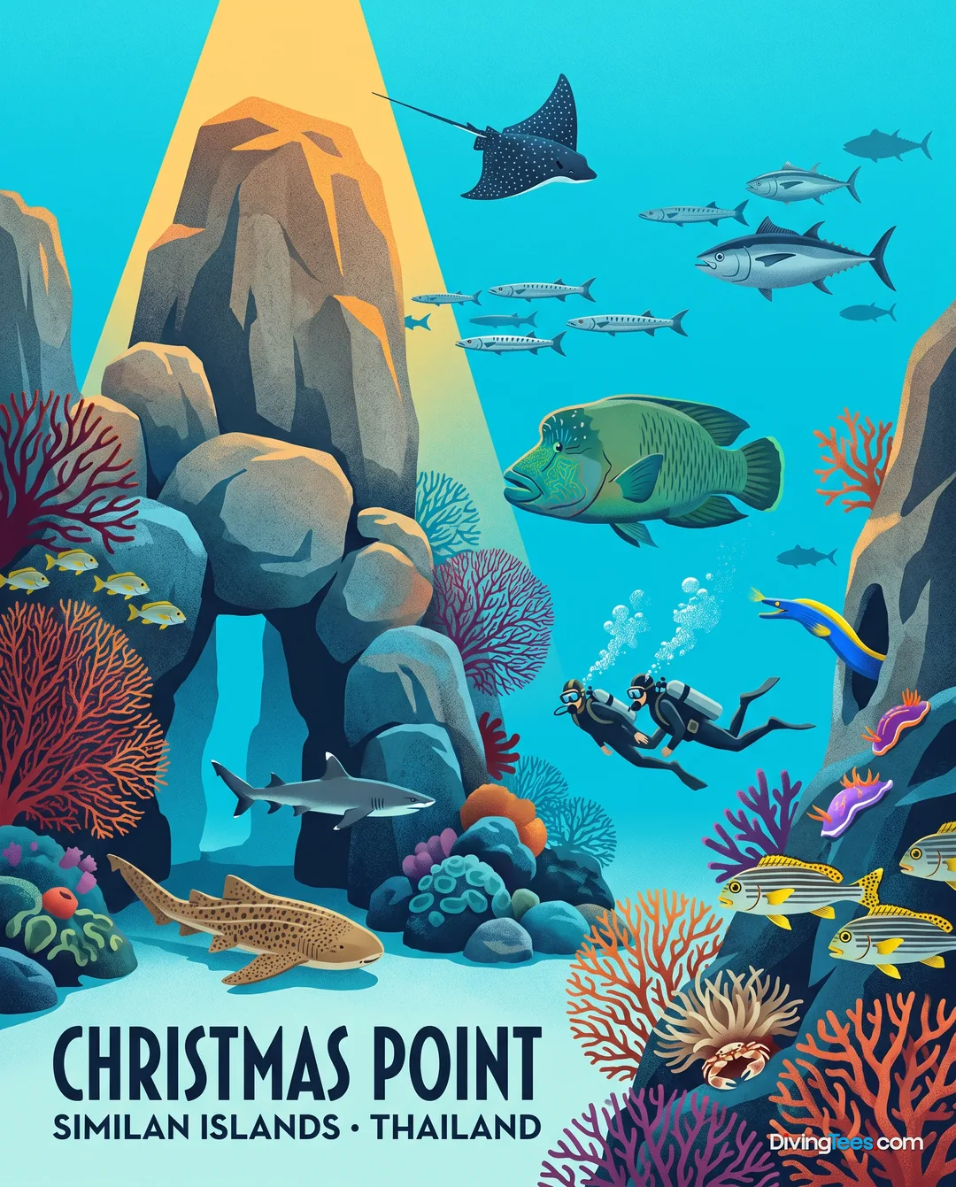 Affiche Christmas Point Kata Beach, Thailand