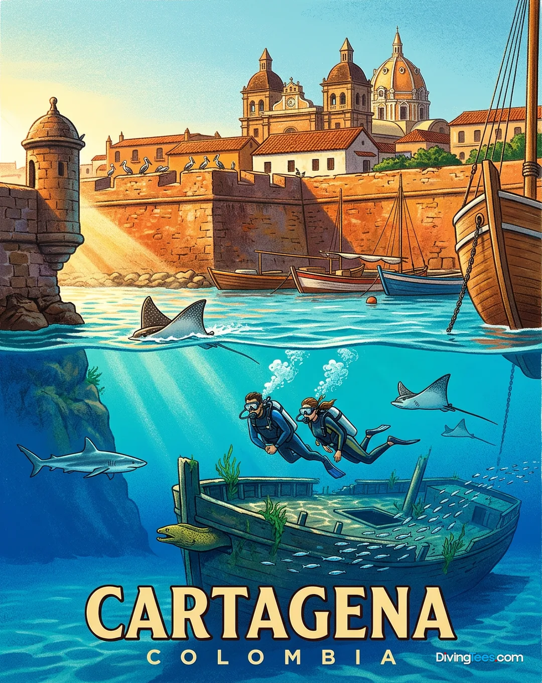 Cartagena Colombia poster