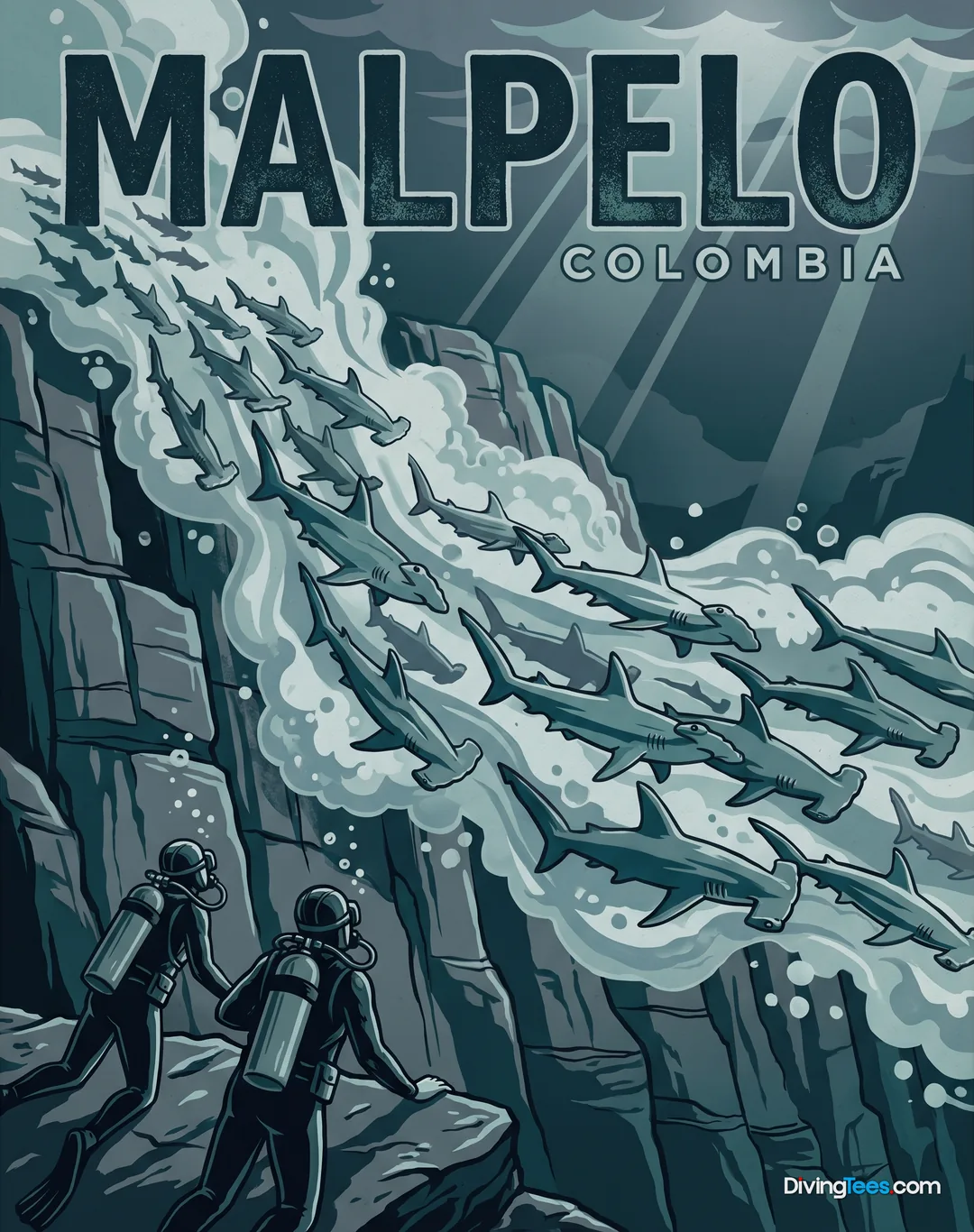 Malpelo Island Colombia poster