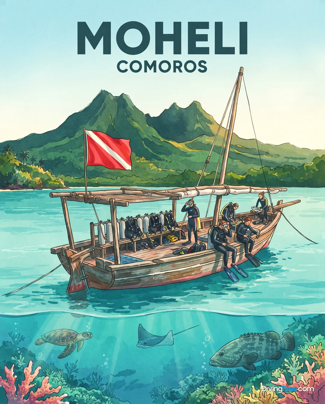 Moheli Comoros poster
