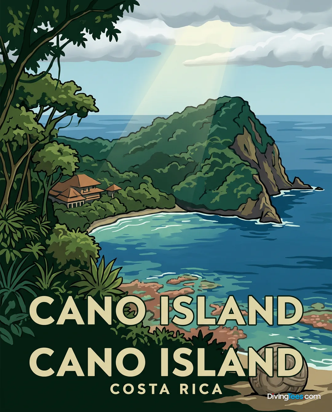 Poster Cano Island Costa Rica