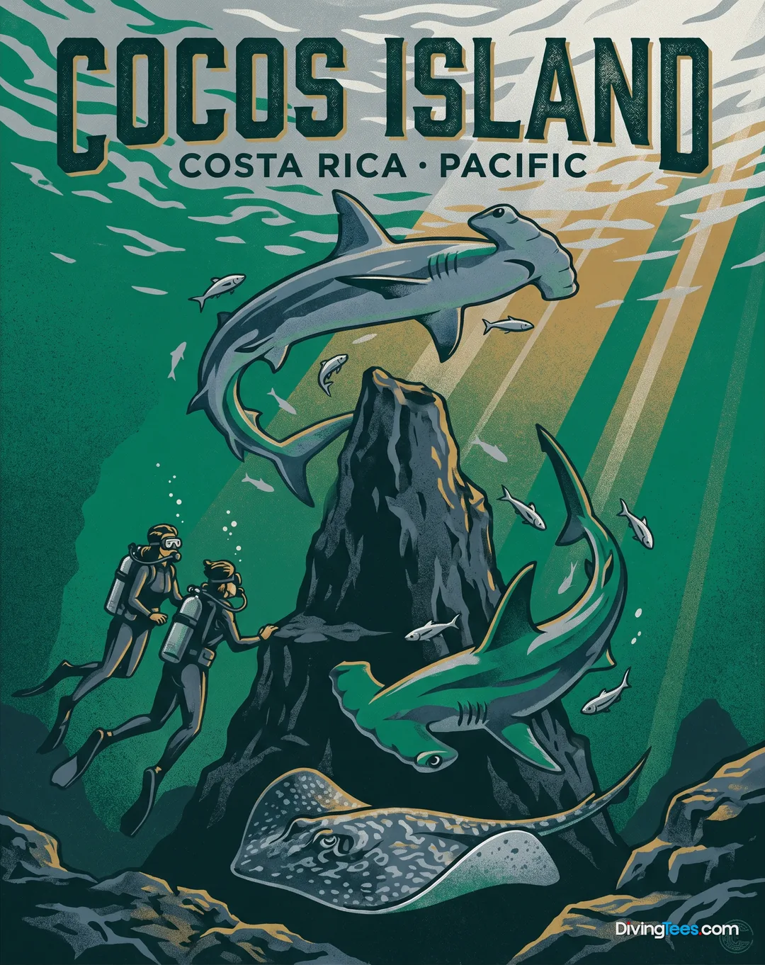 Poster Cocos Island Costa Rica