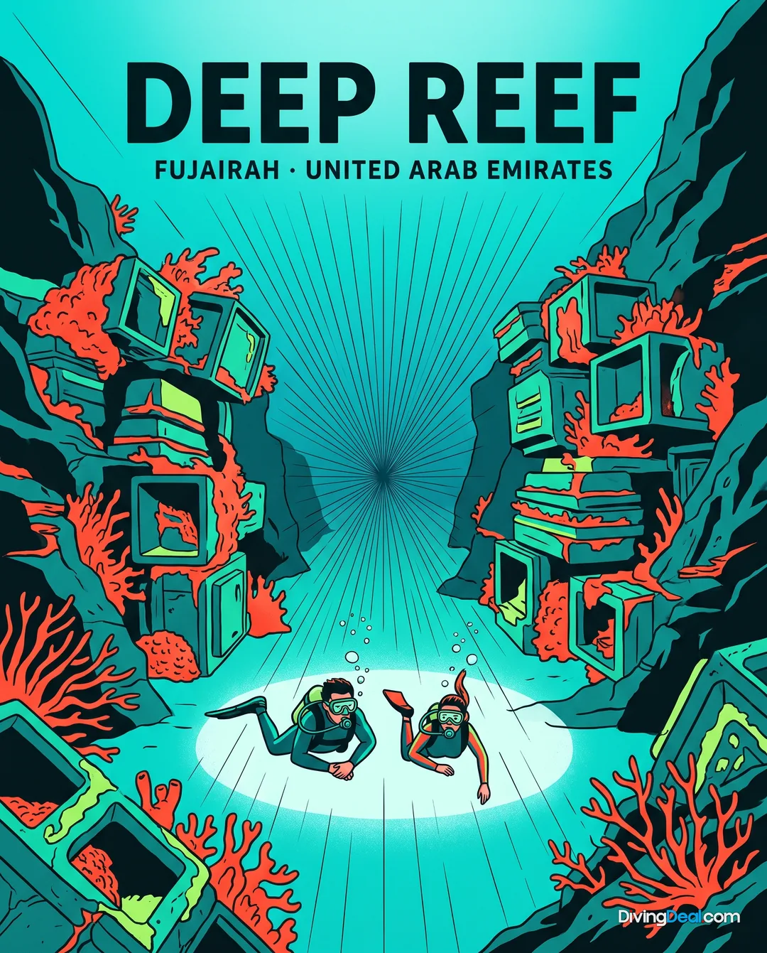Affiche Deep Reef Fujairah, Vereinigte Arabische Emirate