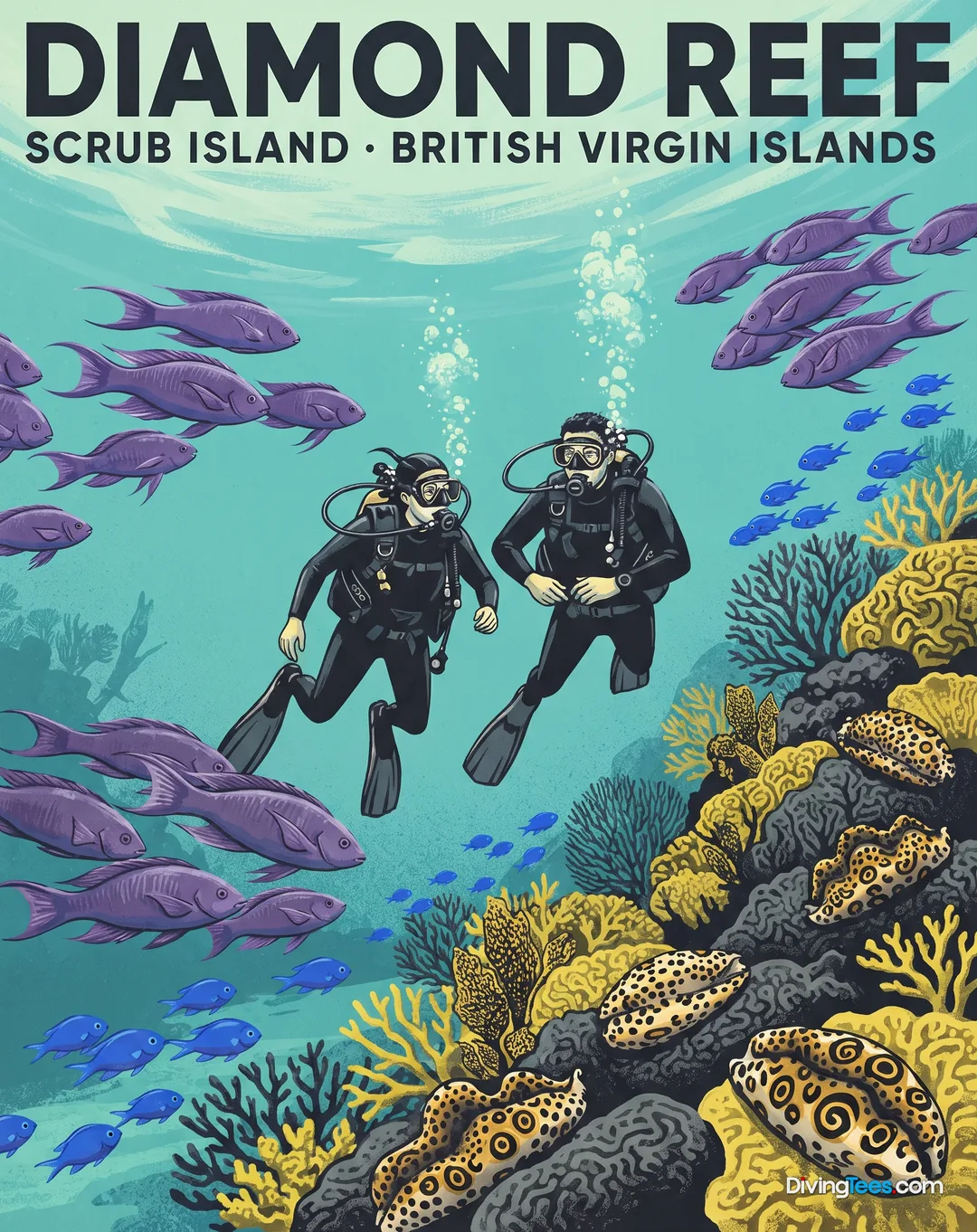 Affiche Diamond Reef Peter Island, Islas Vírgenes Británicas