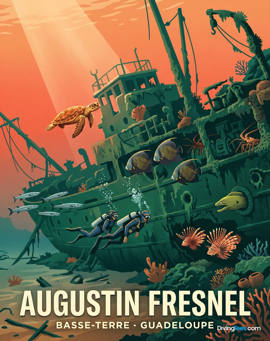 Epave de l'Augustin Fresnel II