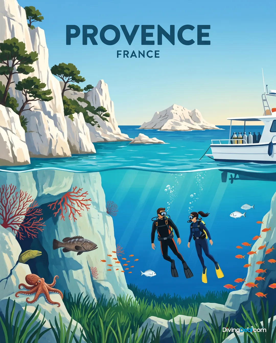 Affiche Provence France