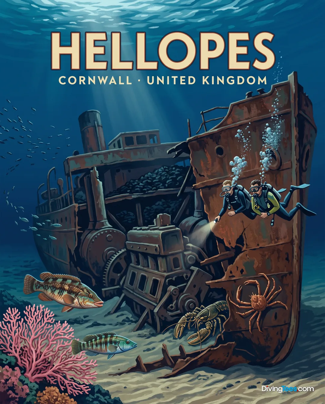 Affiche Hellopes Cornwall, Regno Unito