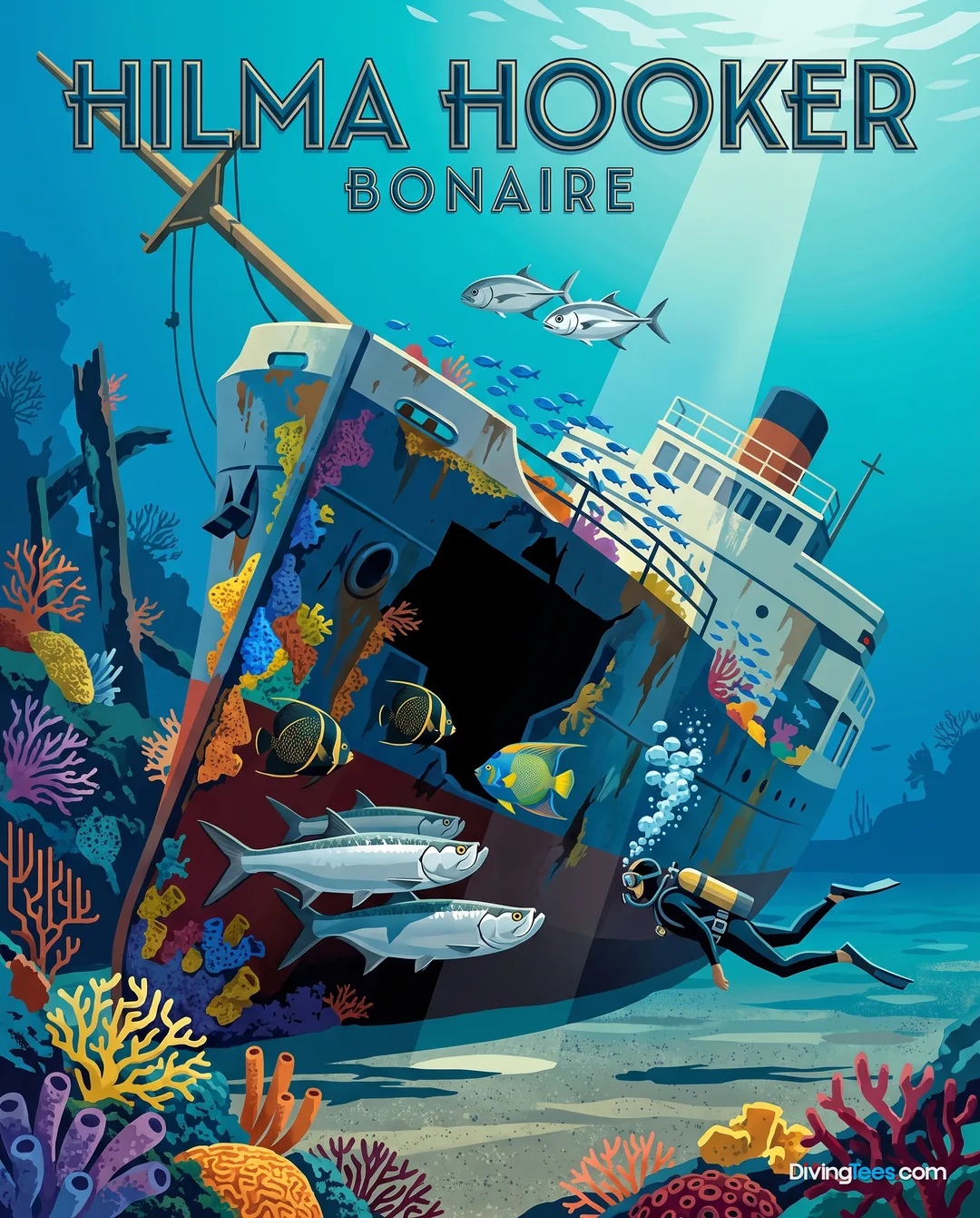 Affiche Hilma Hooker Bonaire, Bonaire