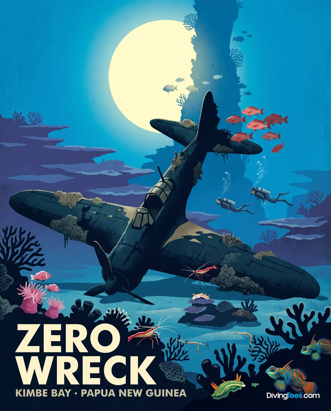Japanese A6M2 Mitsubishi Zero Wreck Dive