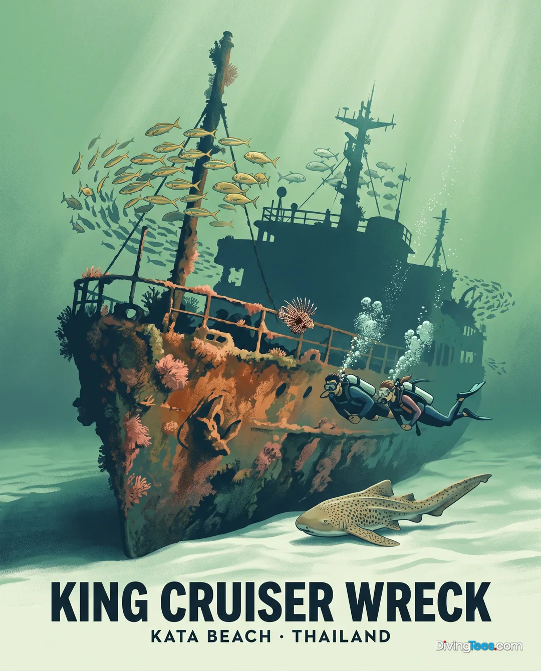 Affiche King Cruiser Wreck Kata Beach, Thailand
