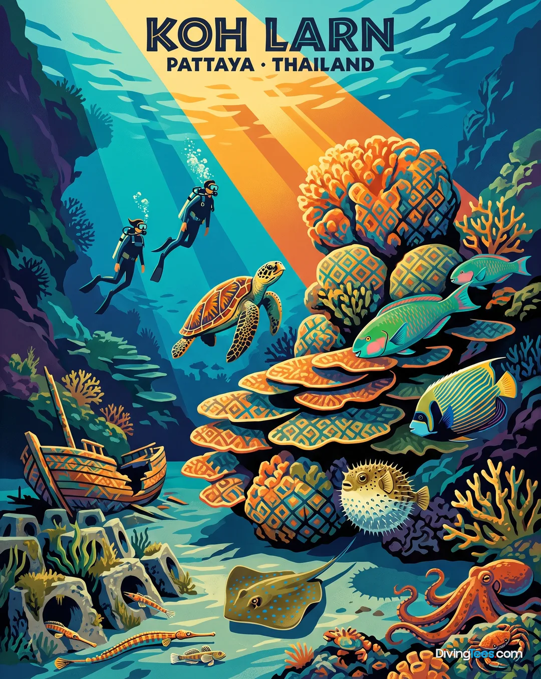 Affiche Koh Larn Pattaya, Thailand