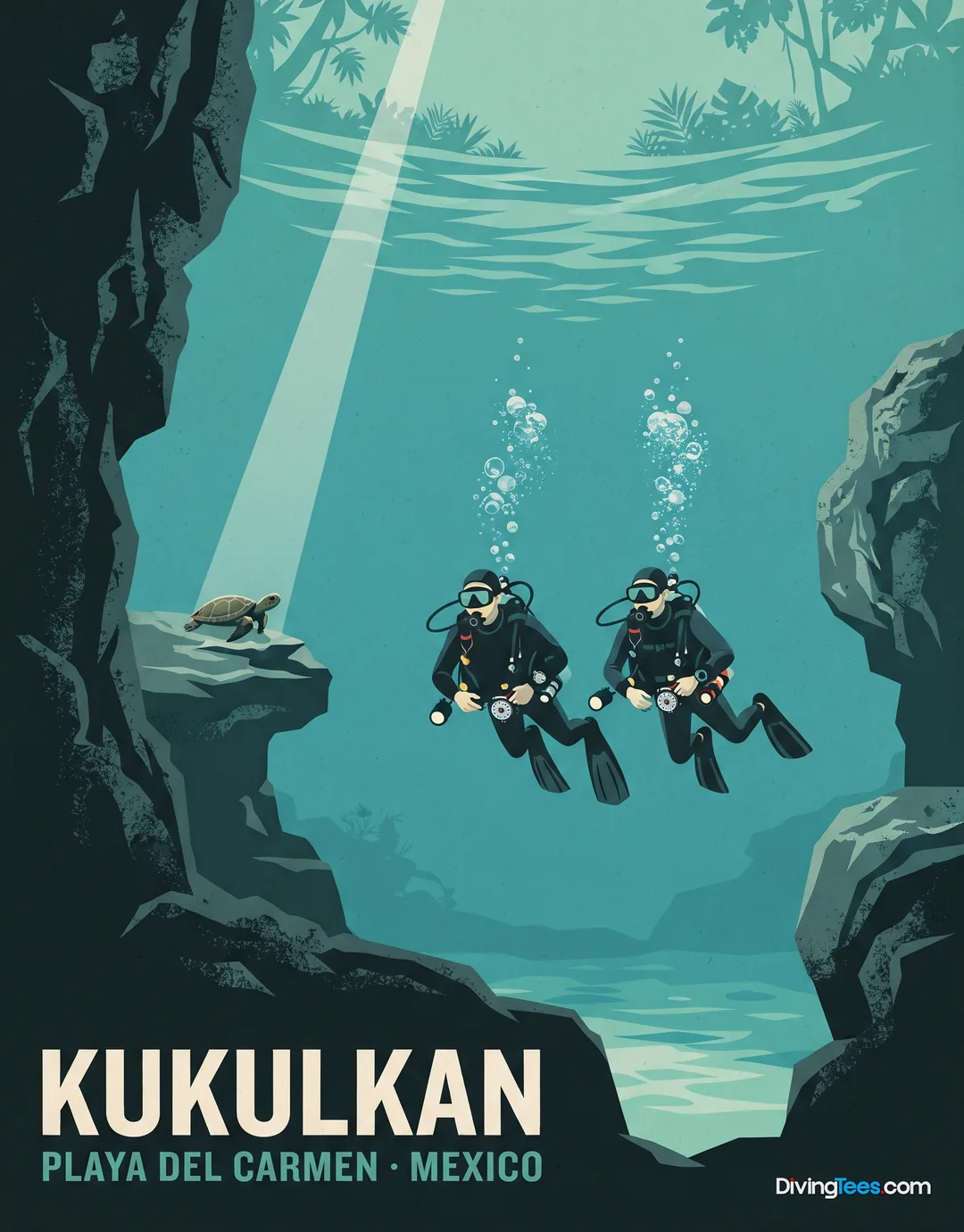 Affiche Kukulkan Playa del Carmen, Mexico