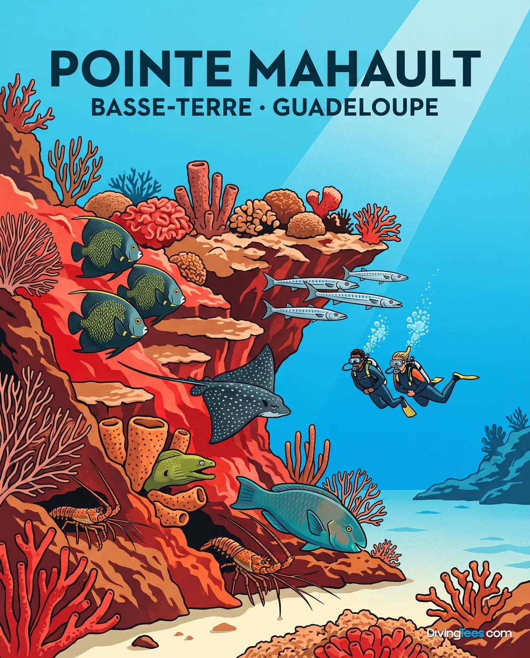 Affiche La Pointe Mahault Basse-Terre, Guadalupe
