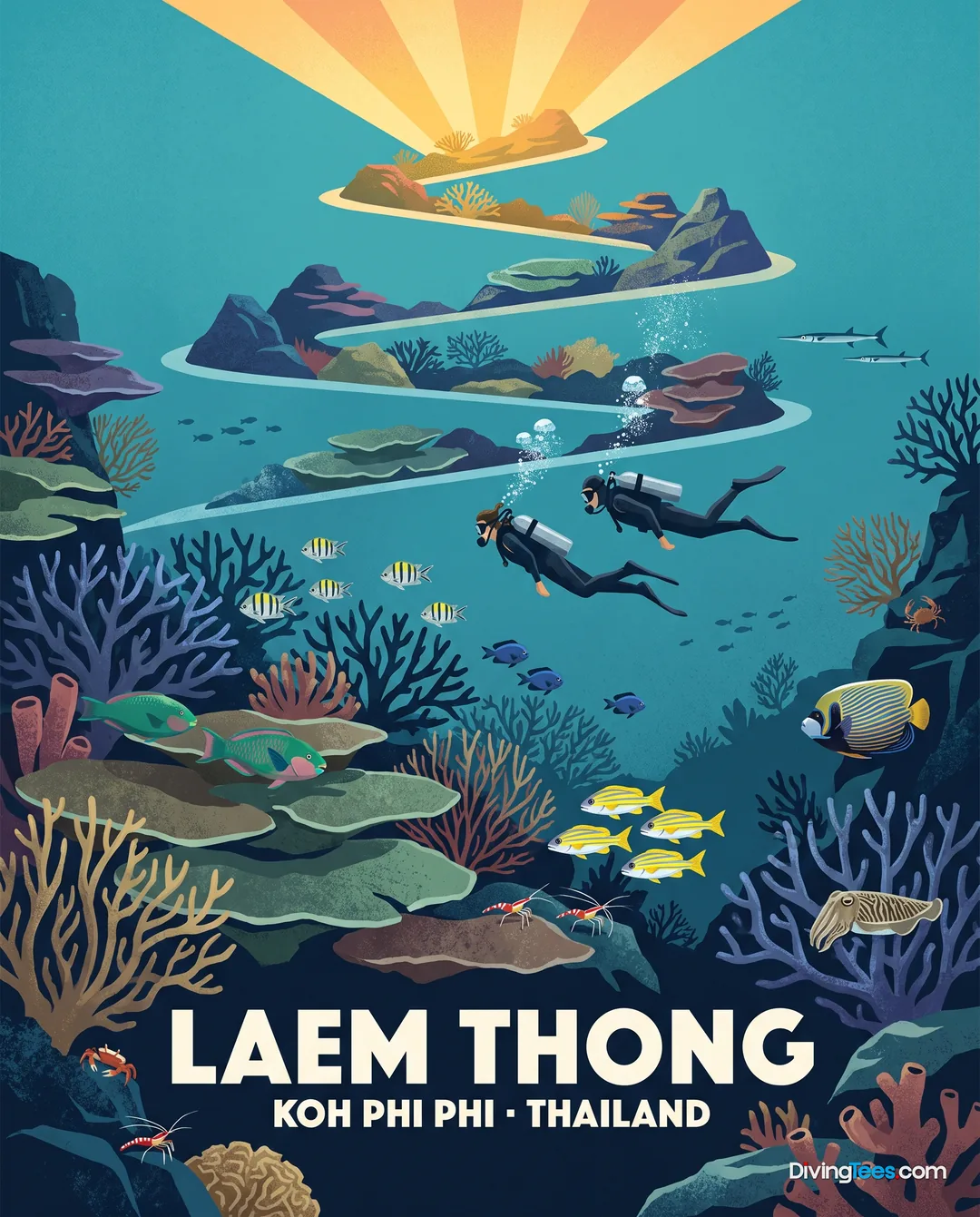 Affiche Laem Thong House Reef Koh Phi Phi, Thaïlande