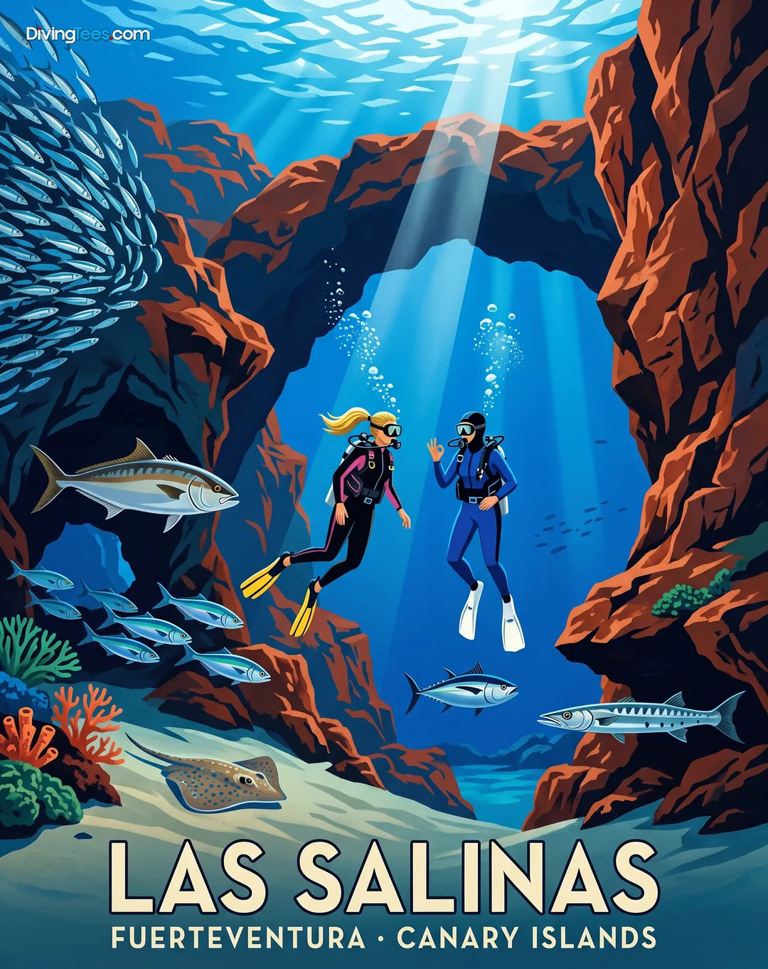 Affiche Las Salinas  Fuerteventura, Islas Canarias