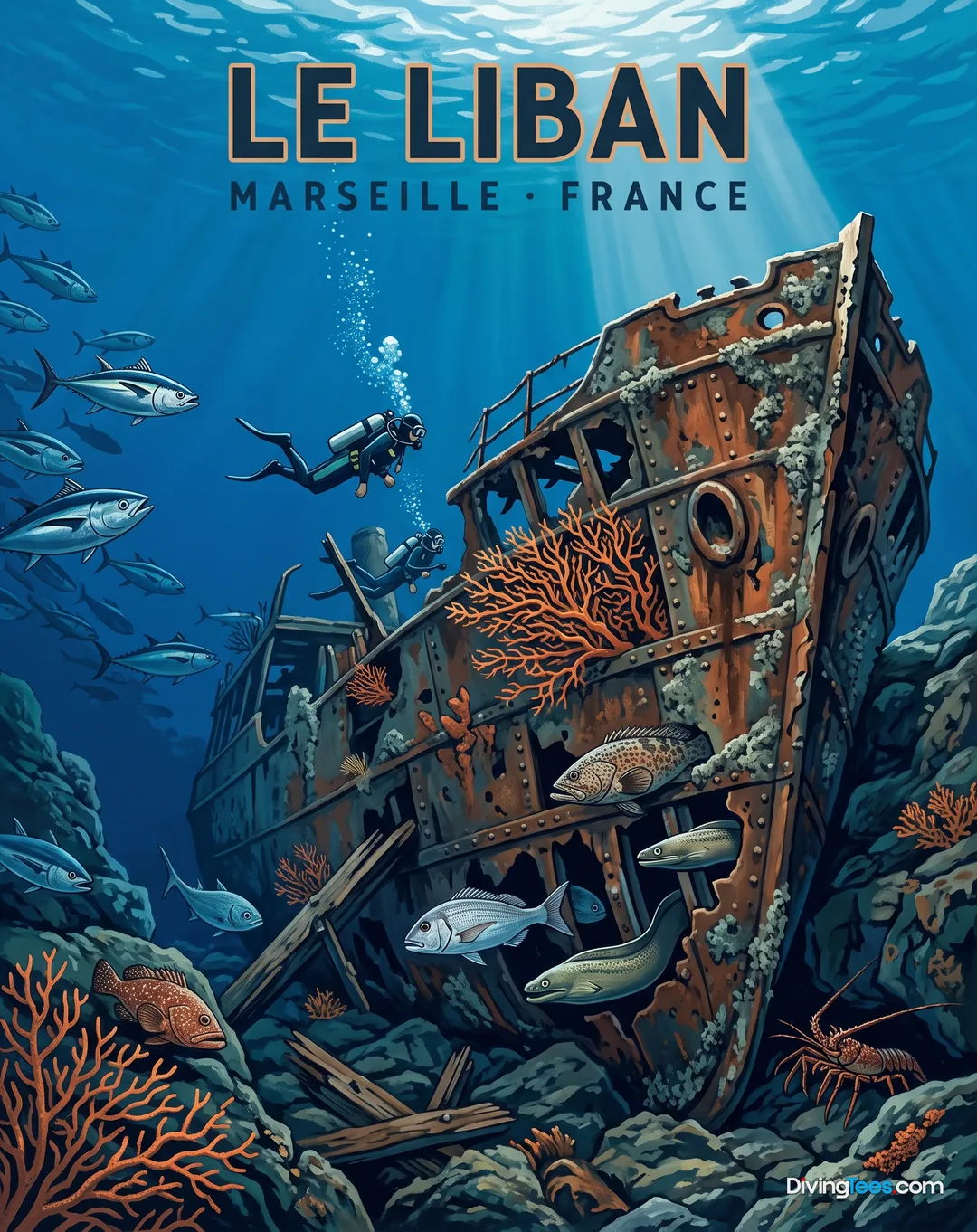 Affiche Le Liban Marseille, France