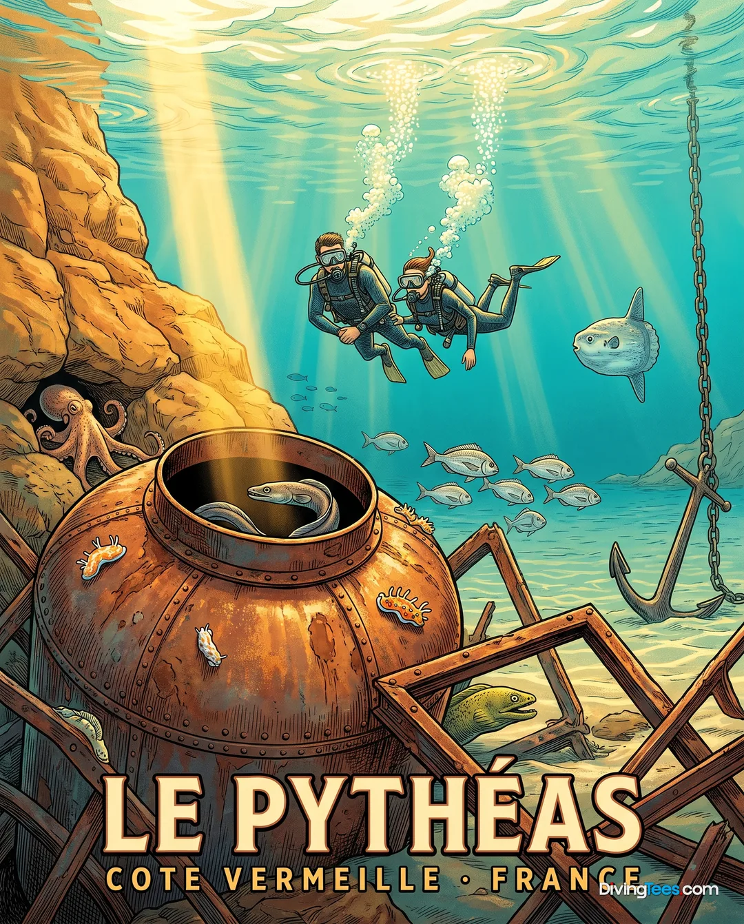 Affiche Le Pythéas Côte Vermeille, France