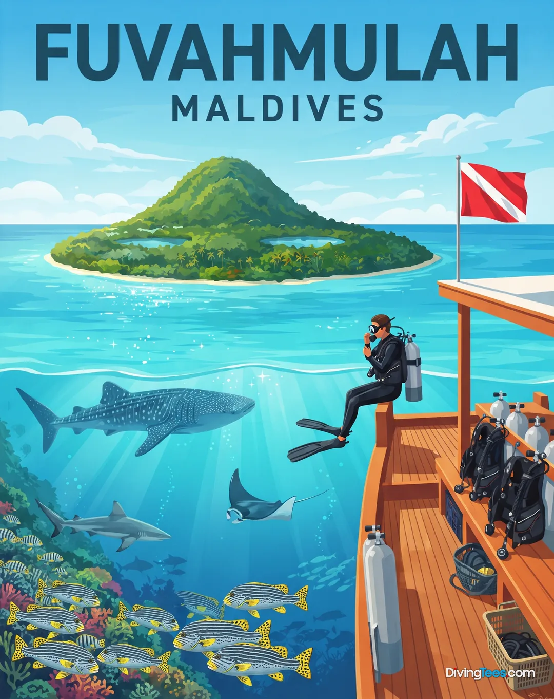 Poster Fuvahmulah Malediven