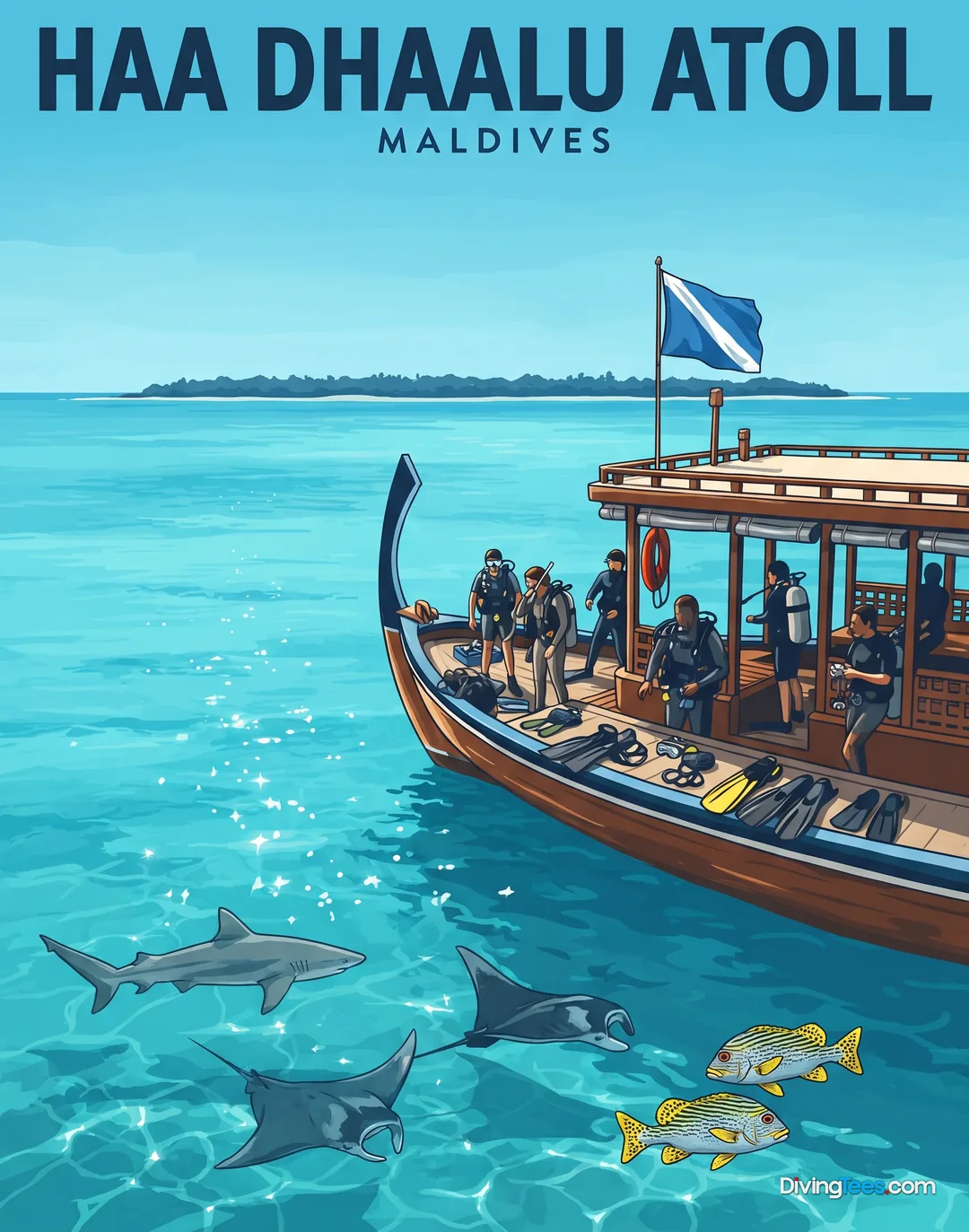 Haa Dhaalu Atoll Maldives poster