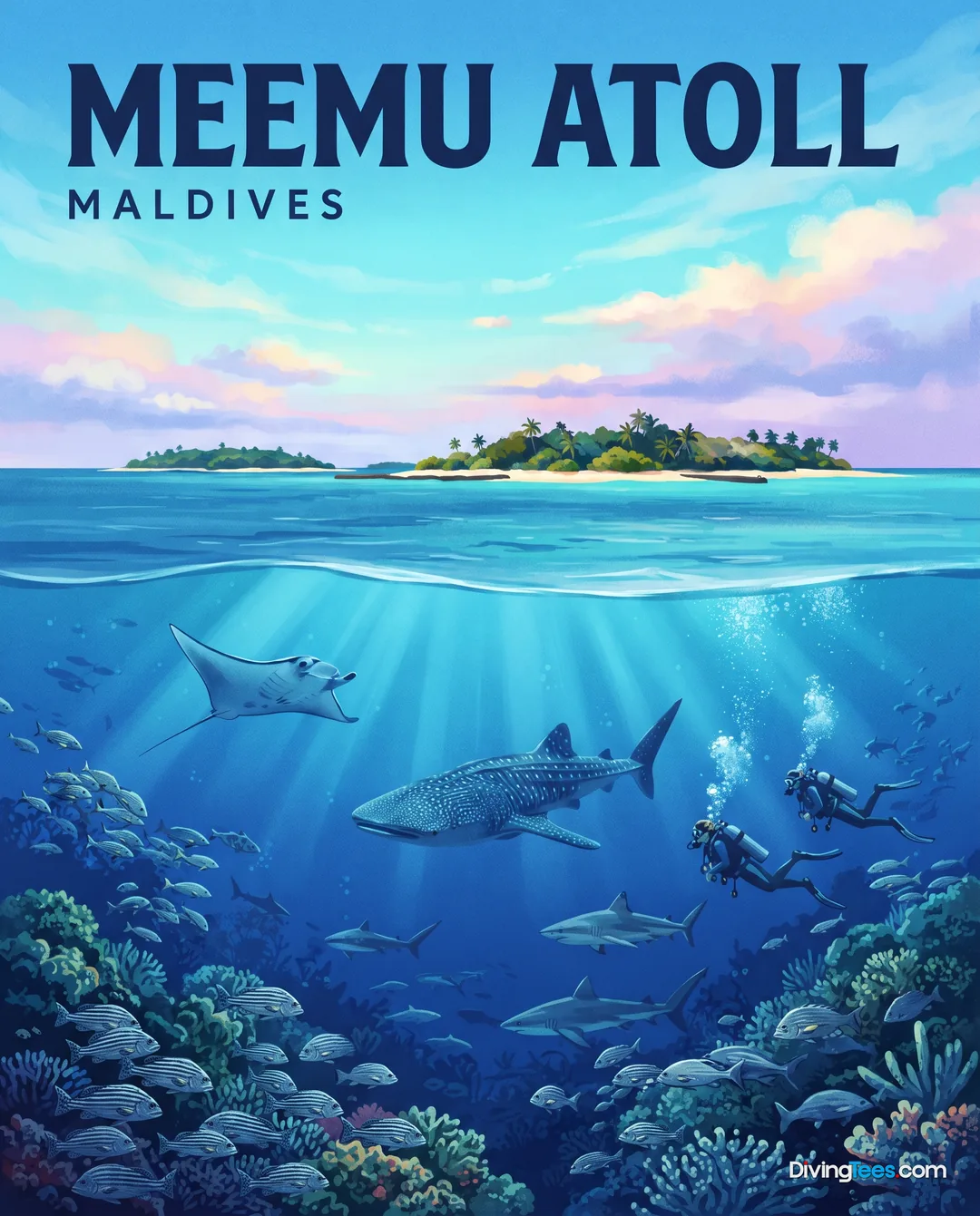 Meemu Atoll Maldives poster