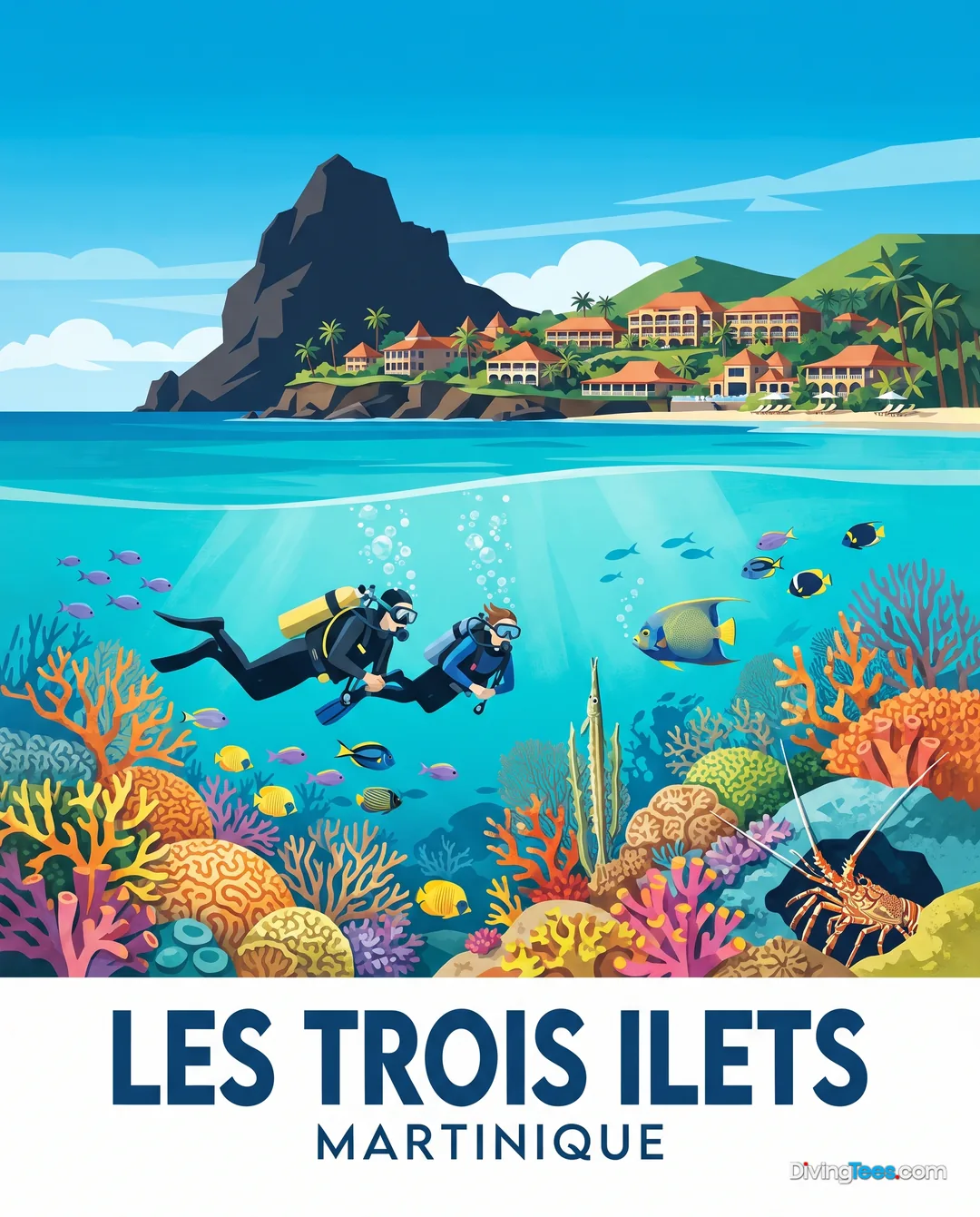 Les Trois Ilets Martinique poster