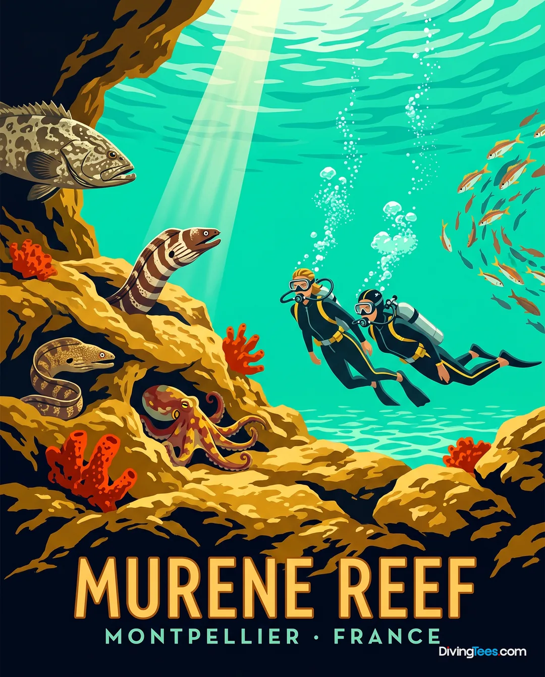 Affiche Murene Reef Montpellier, France