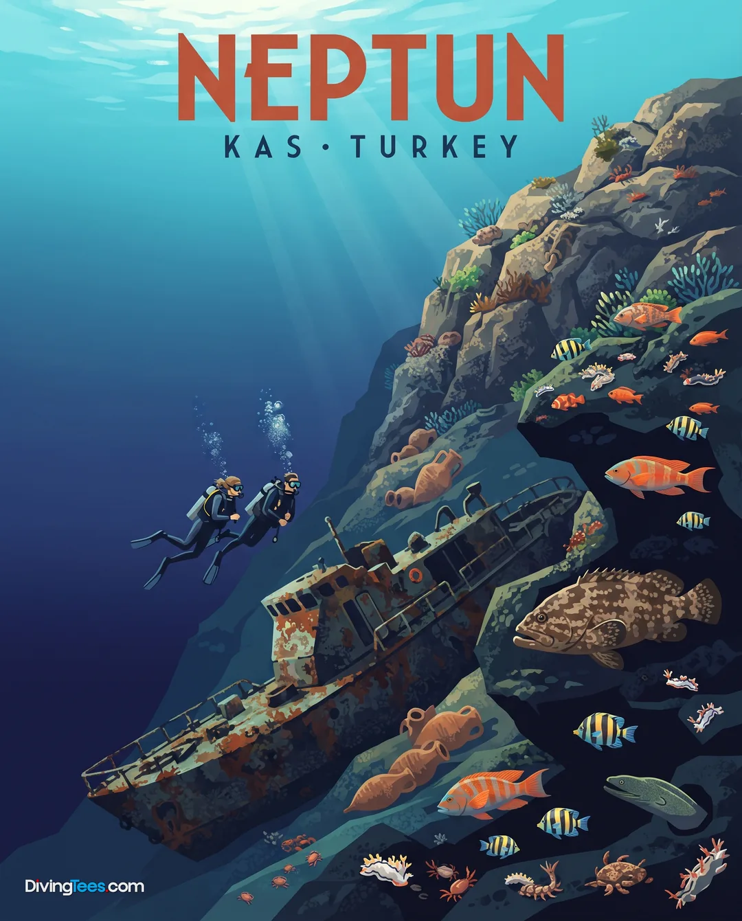 Affiche Neptun Kas, Turquía